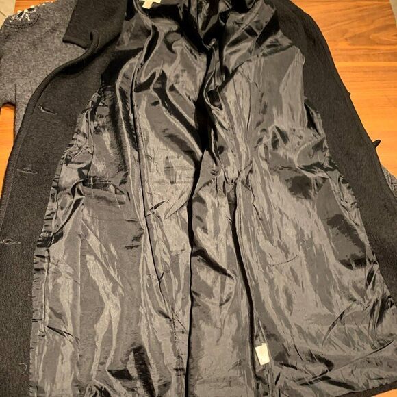 Carson, jacket, grey felted wool, embroidered, quilted, Sz M, EUC - Picture 7 of 15